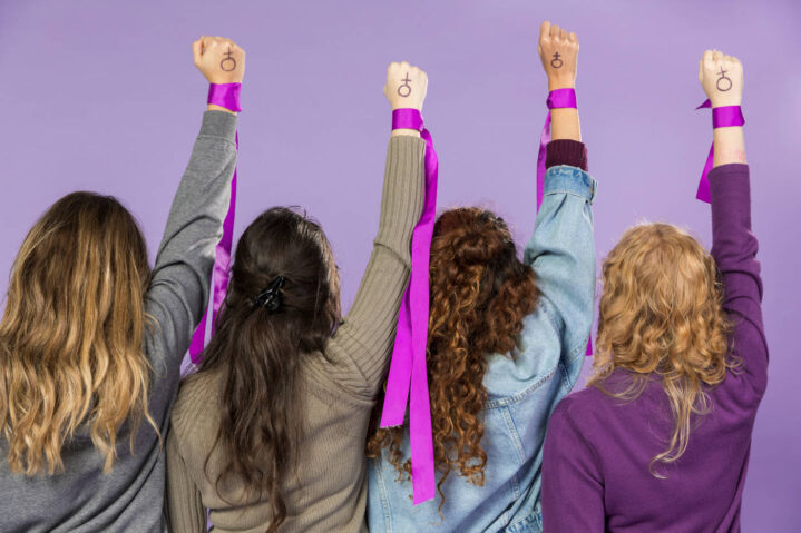 group-of-female-activists-protesting-together