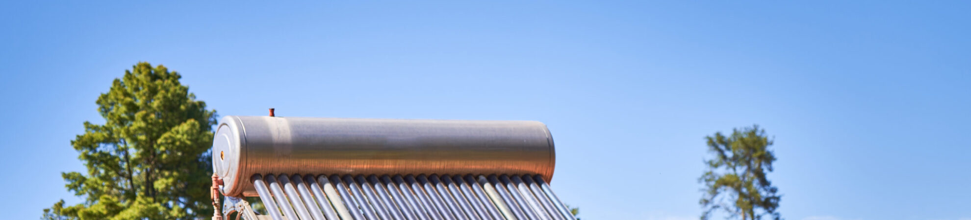 Solar collector water heater alternative ecological, on a roof