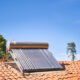 Solar collector water heater alternative ecological, on a roof